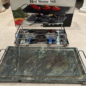 Luxury Hot Stone Cooking Set | At-Home Hibachi Experience | Entertaining Essenti